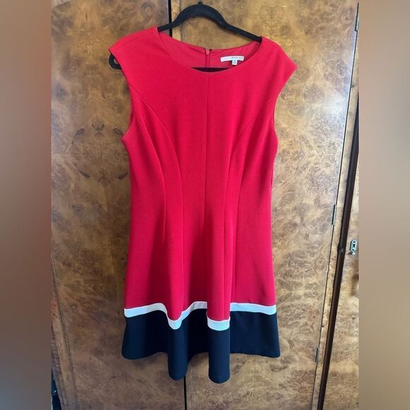 Studio one Red Dress with Black and White Accents - Picture 1 of 5